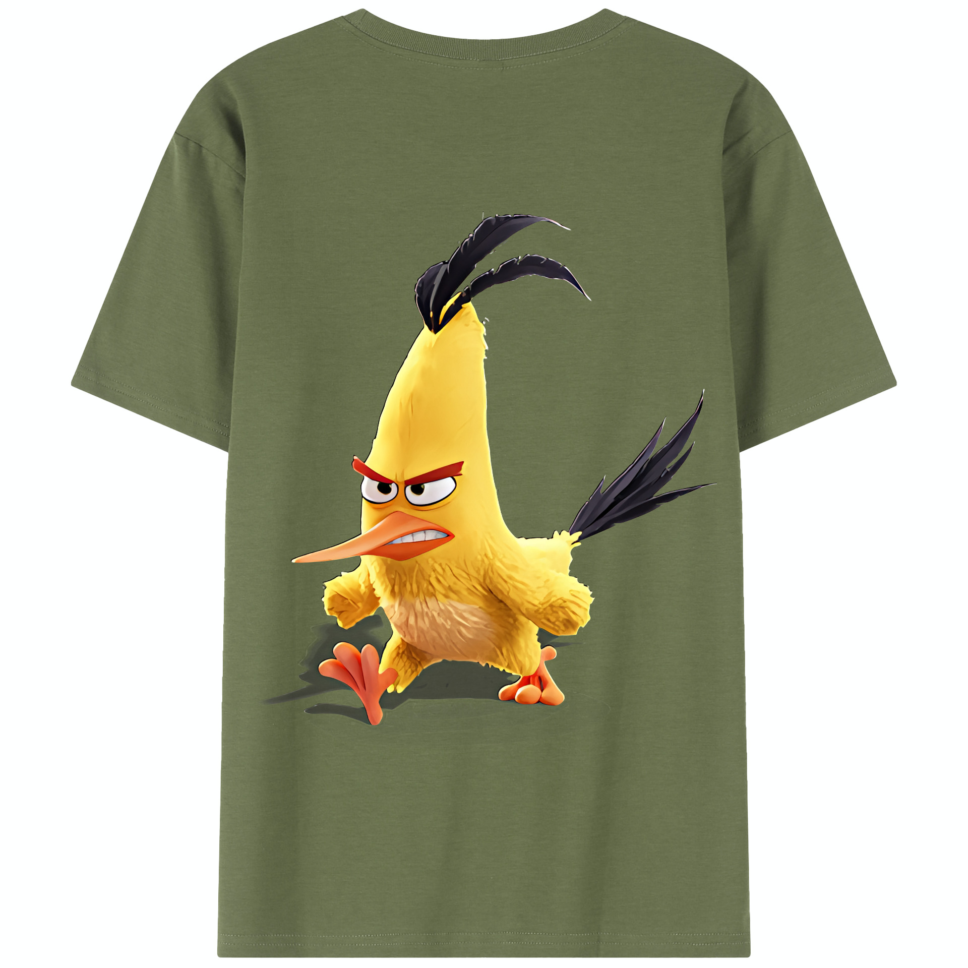 （画像用） Angry Birds アングリーバード 綿100％半袖Tシャツ（背面プリント）